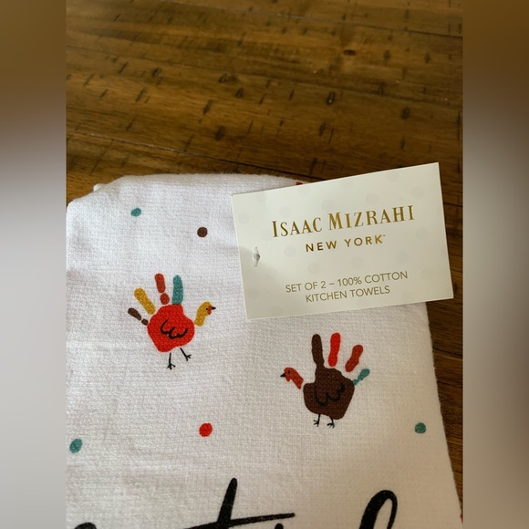 ISAAC MIZRAHI
NEW YORK™
SET OF 2
KITCHEN TOWELS Grateful For My Little … - Picture 2 of 3